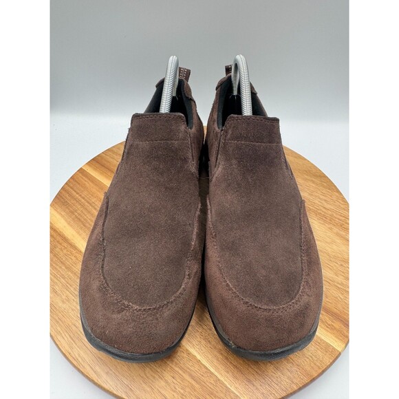 LL BEAN Comfort Mocs 254540 Slip On Shoes Brown Suede Men\'s Size 8.5 Wide main image 7